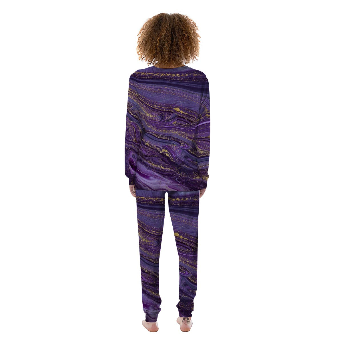 Violet Marble Women's Pajamas-grizzshop