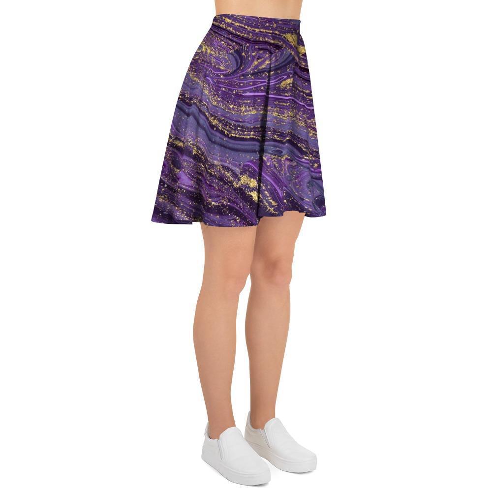 Violet Marble Women's Skirt-grizzshop