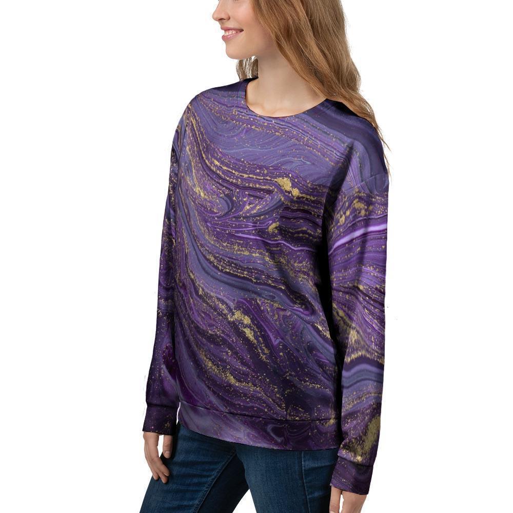 Violet Marble Women's Sweatshirt-grizzshop