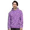 Violet Paisley Bandana Print Men's Hoodie-grizzshop