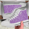 Violet Paisley Bandana Print White High Top Shoes-grizzshop