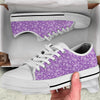 Violet Paisley Bandana Print White Low Top Shoes-grizzshop