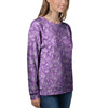 Violet Paisley Bandana Print Women's Sweatshirt-grizzshop