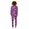 Violet Purple Camo And Camouflage Print Women's Pajamas-grizzshop