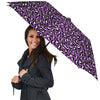 Violet Purple Leopard Print Pattern Umbrella-grizzshop