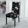 Violin Pattern Print Chair Cover-grizzshop