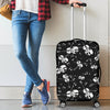 Violin Pattern Print Luggage Cover Protector-grizzshop