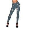 Violin Pattern Print Women Leggings-grizzshop