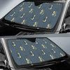 Violin Print Pattern Car Sun Shade-grizzshop