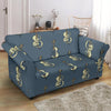 Violin Print Pattern Loveseat Cover-grizzshop