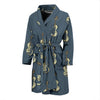 Violin Print Pattern Men Long Robe-grizzshop