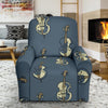 Violin Print Pattern Recliner Cover-grizzshop