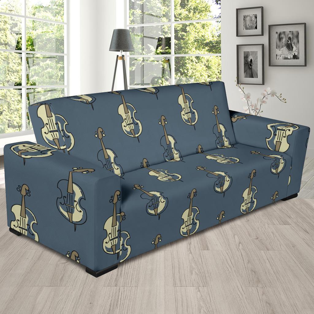 Violin Print Pattern Sofa Covers-grizzshop