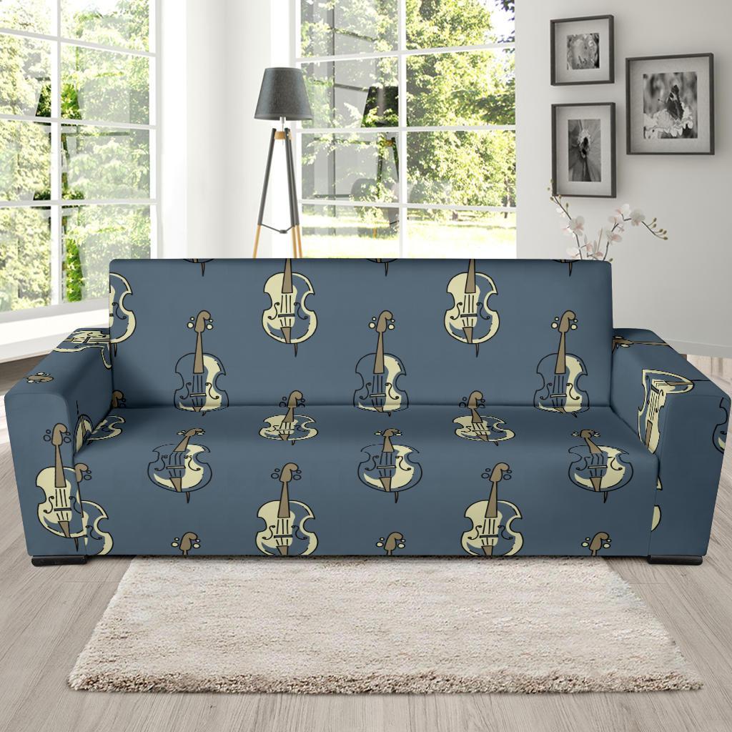 Violin Print Pattern Sofa Covers-grizzshop