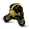 Virgo Sign Black And Gold Print Boxing Gloves-grizzshop