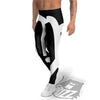 Virgo Sign White And Black Print Men's Leggings-grizzshop