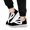 Virgo Sign White And Black Print White Athletic Shoes-grizzshop