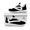 Virgo Sign White And Black Print White Athletic Shoes-grizzshop