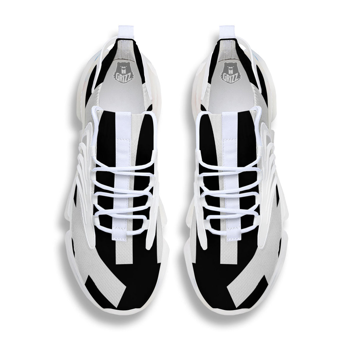 Virgo Sign White And Black Print White Gym Shoes-grizzshop
