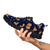 Virgo Zodiac Purple Print Pattern Black Sneaker-grizzshop