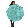 Virus Bacteria Pattern Print Automatic Foldable Umbrella-grizzshop