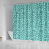 Virus Bacteria Pattern Print Bathroom Shower Curtain-grizzshop