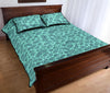 Virus Bacteria Pattern Print Bed Set Quilt-grizzshop