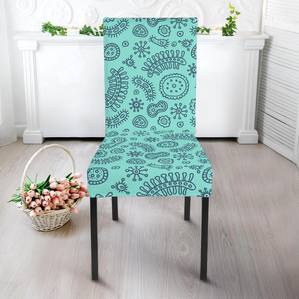 Virus Bacteria Pattern Print Chair Cover-grizzshop