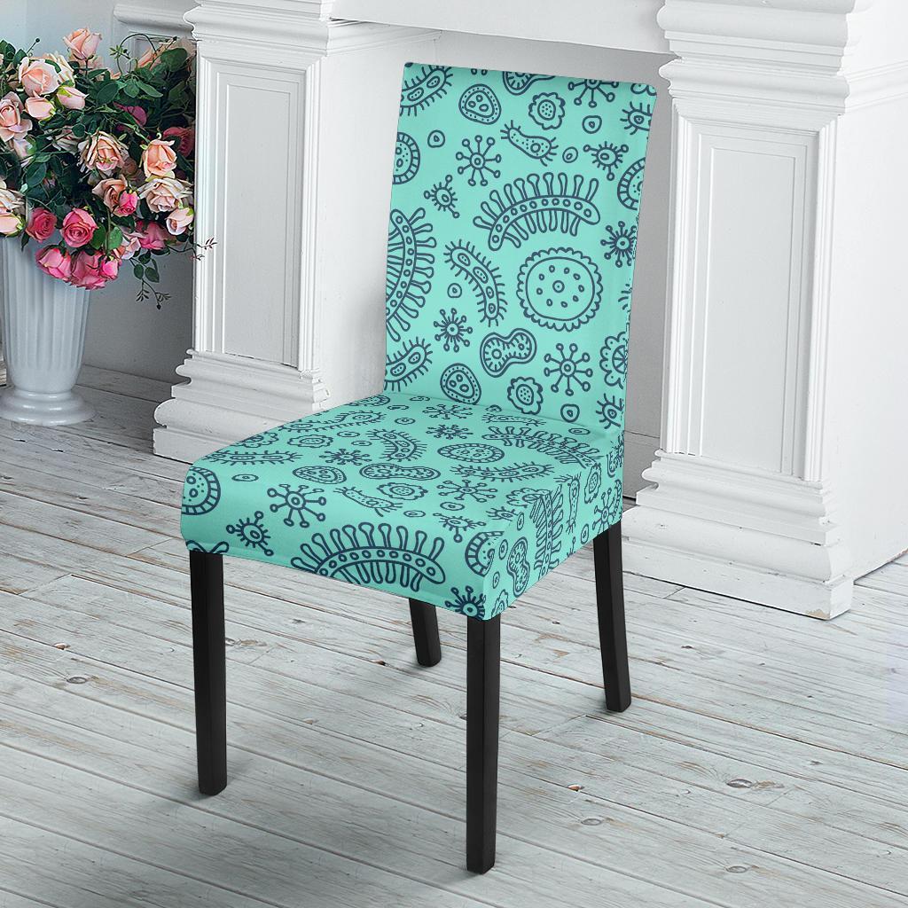 Virus Bacteria Pattern Print Chair Cover-grizzshop