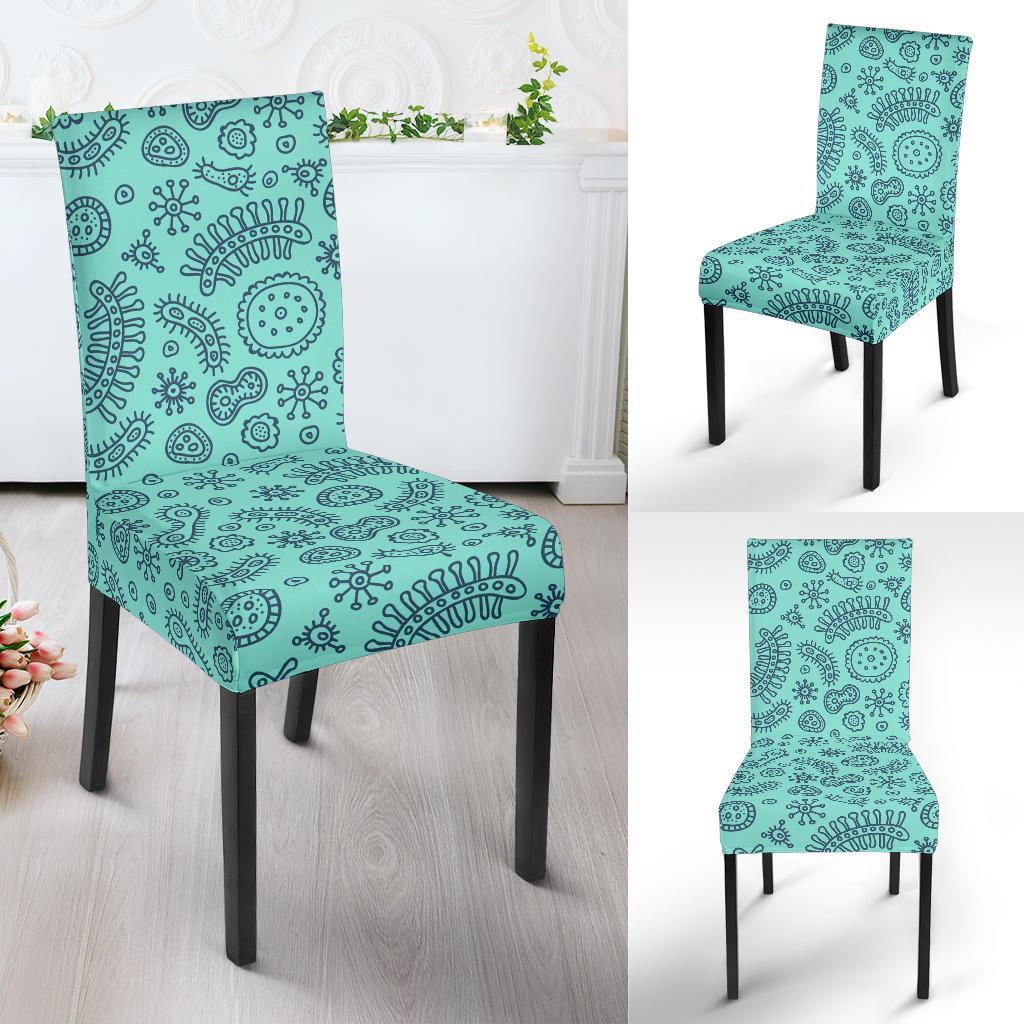 Virus Bacteria Pattern Print Chair Cover-grizzshop