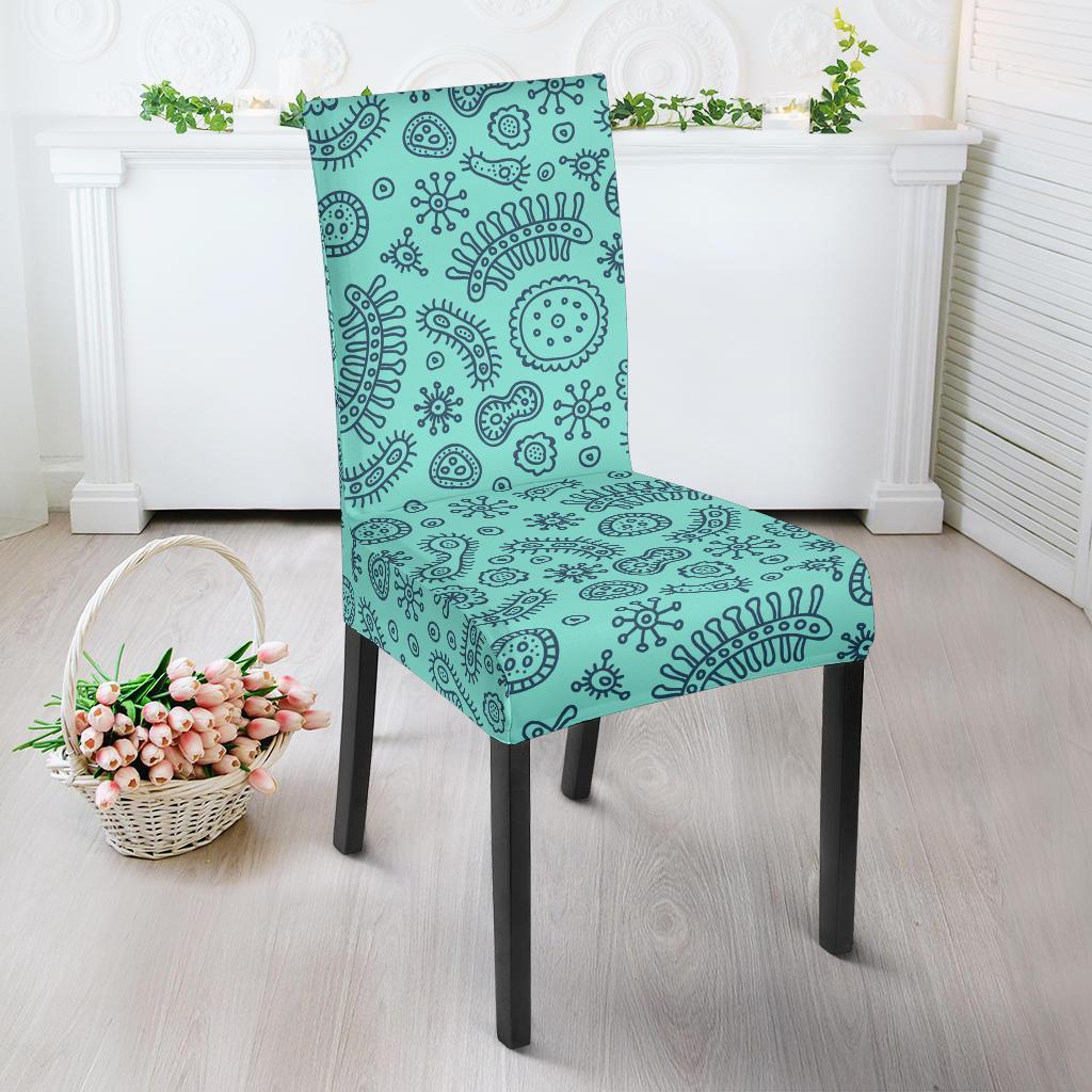 Virus Bacteria Pattern Print Chair Cover-grizzshop