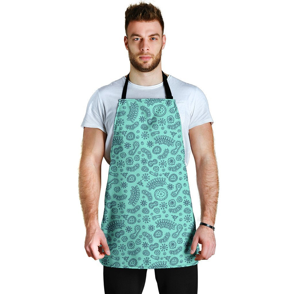 Virus Bacteria Pattern Print Men's Apron-grizzshop