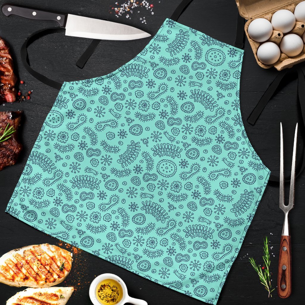 Virus Bacteria Pattern Print Men's Apron-grizzshop