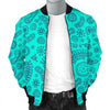 Virus Bacteria Pattern Print Men's Bomber Jacket-grizzshop