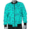 Virus Bacteria Pattern Print Men's Bomber Jacket-grizzshop