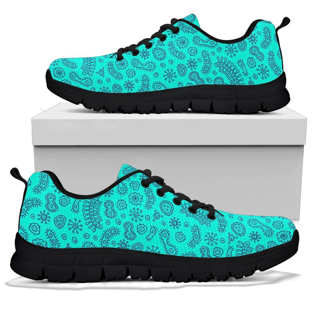 Virus Bacteria Pattern Print Sneaker Shoes For Men Women-grizzshop