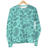 Virus Bacteria Pattern Print Women's Sweatshirt-grizzshop