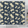 Virus Bacteria Print Pattern Bathroom Shower Curtain-grizzshop