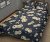 Virus Bacteria Print Pattern Bed Set Quilt-grizzshop