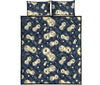 Virus Bacteria Print Pattern Bed Set Quilt-grizzshop