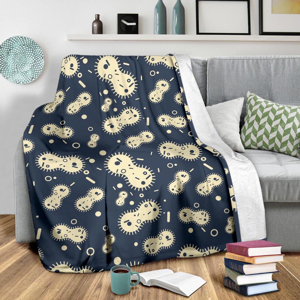 Virus Bacteria Print Pattern Blanket-grizzshop