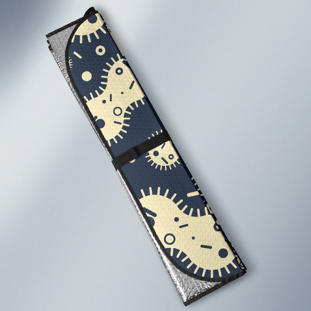 Virus Bacteria Print Pattern Car Sun Shade-grizzshop
