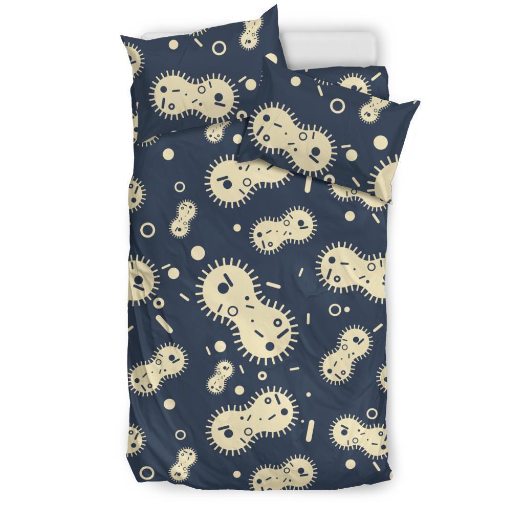 Virus Bacteria Print Pattern Duvet Cover Bedding Set-grizzshop