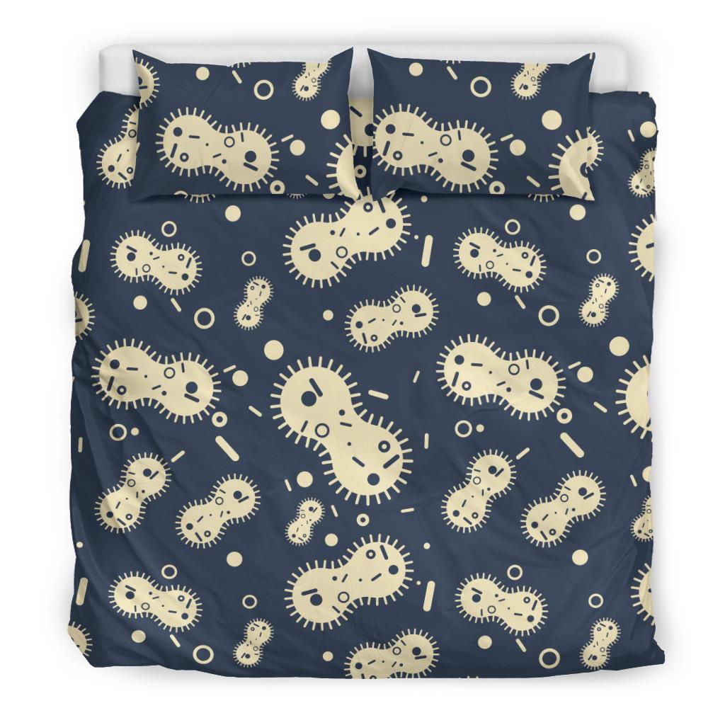 Virus Bacteria Print Pattern Duvet Cover Bedding Set-grizzshop