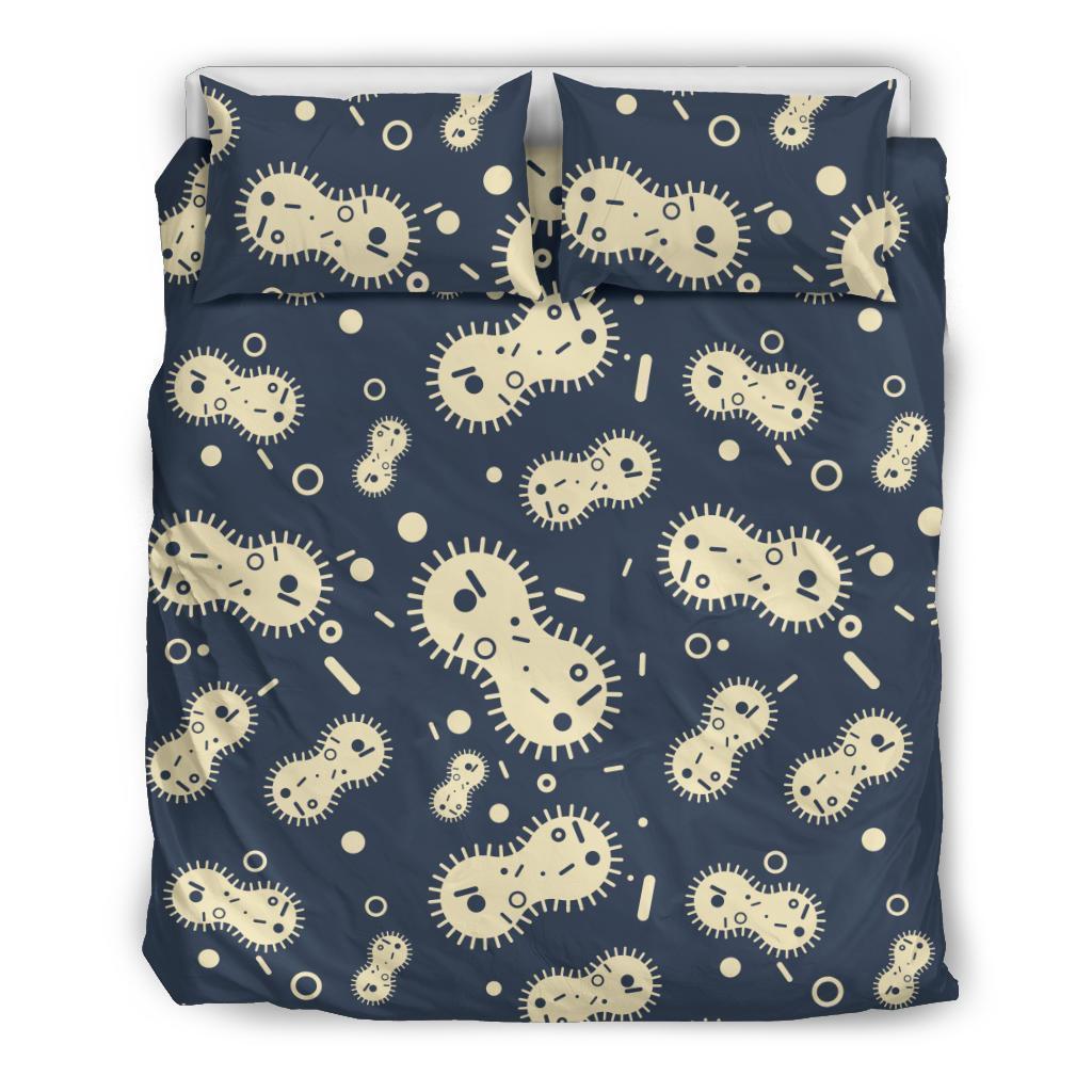 Virus Bacteria Print Pattern Duvet Cover Bedding Set-grizzshop