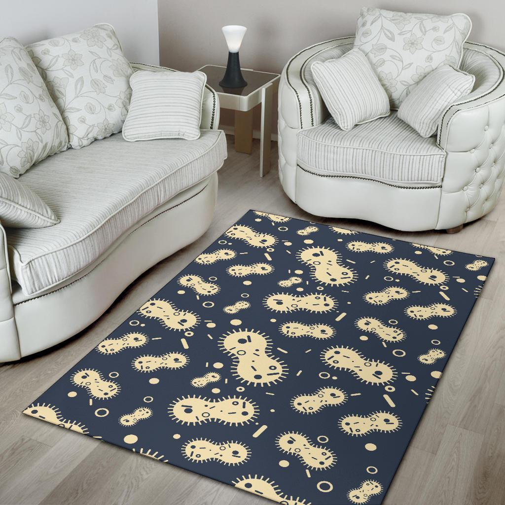 Virus Bacteria Print Pattern Floor Mat-grizzshop