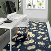 Virus Bacteria Print Pattern Floor Mat-grizzshop