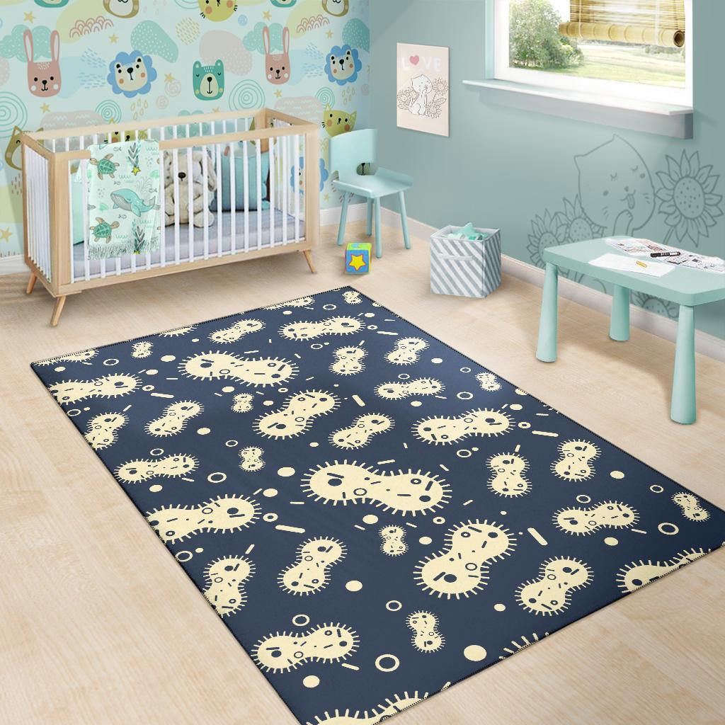 Virus Bacteria Print Pattern Floor Mat-grizzshop