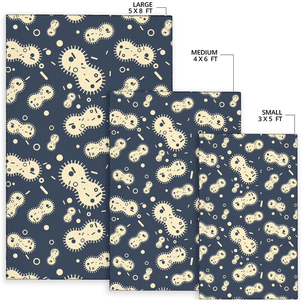 Virus Bacteria Print Pattern Floor Mat-grizzshop