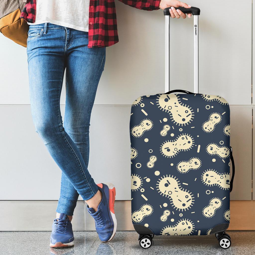 Virus Bacteria Print Pattern Luggage Cover Protector-grizzshop